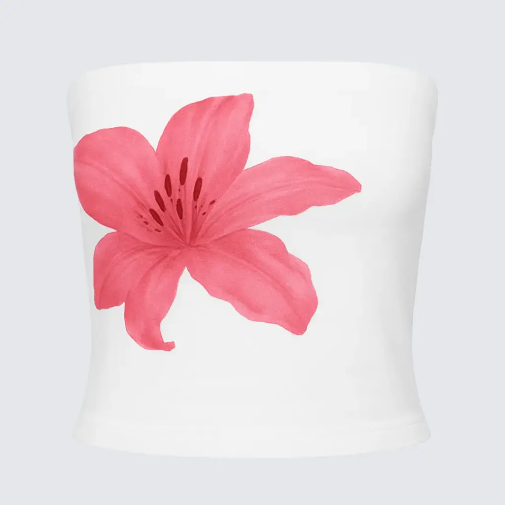 Flora Blanc Top
